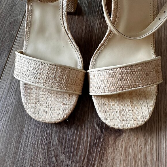 J. Crew Rafia Block Heel Sandals - Picture 4 of 7